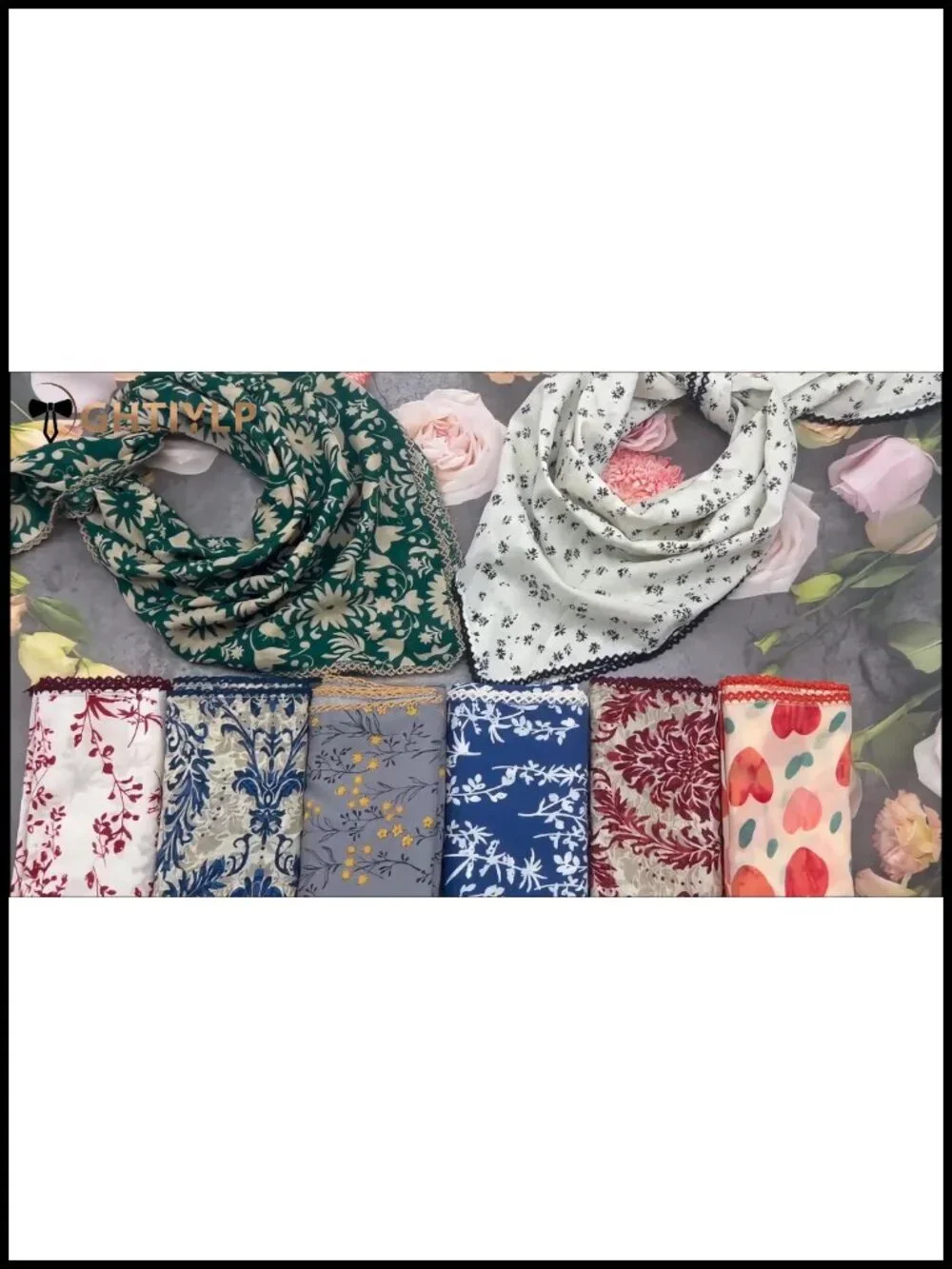 Large 100% Cotton Bandana Square Scarf for Women Hair Neck Head Wrap